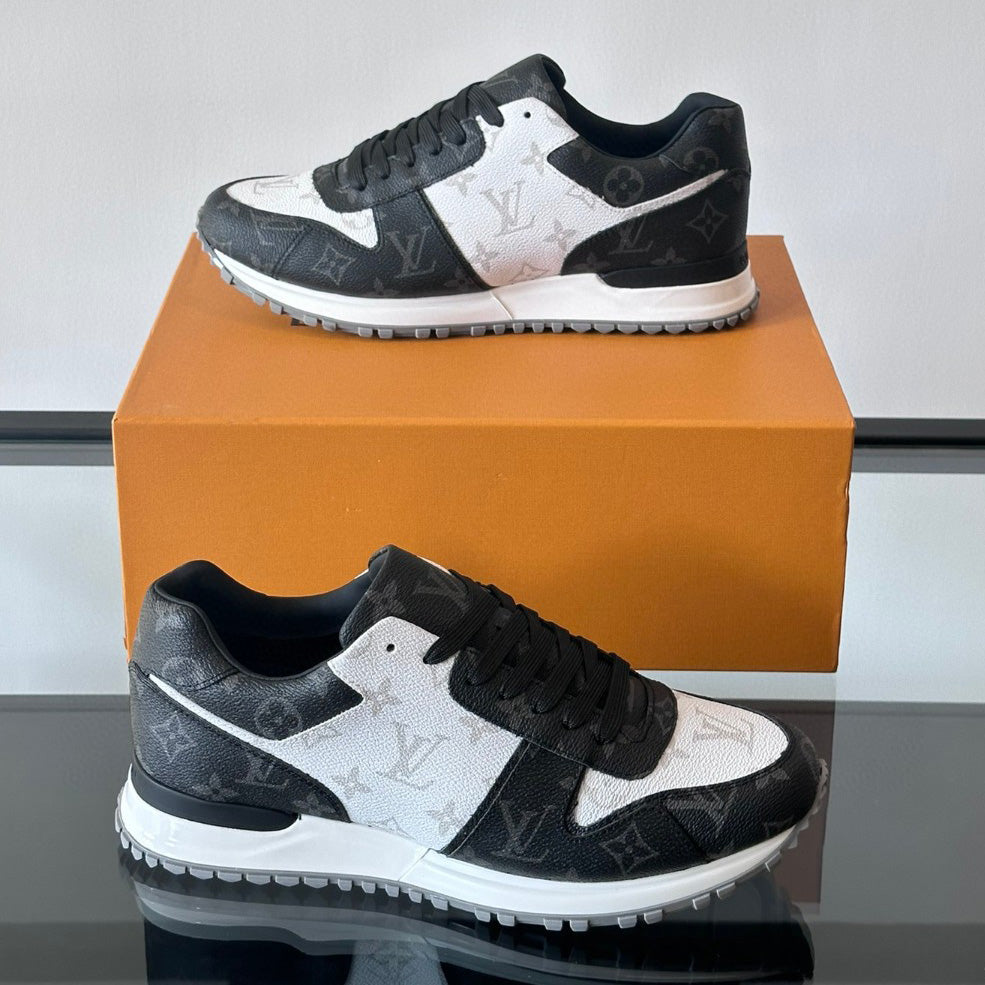 Color Block Allover Print Lace-Up Low Top Trainer S283423