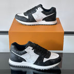 Color Block Allover Print Lace-Up Low Top Trainer S283423