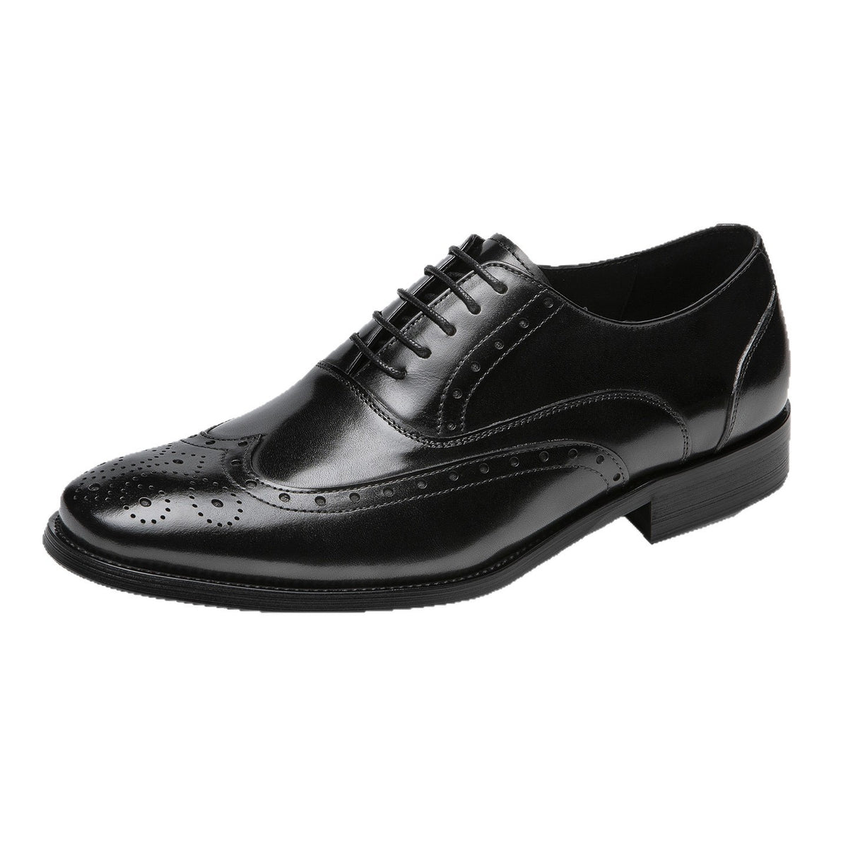 Full Brogue Wingtip Oxford Shoes Lace-Up Formal Dress Shoes Y101126