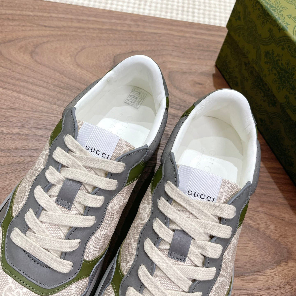 Men's Interlocking G Monogram Patchwork Platform Sneakers JN081101