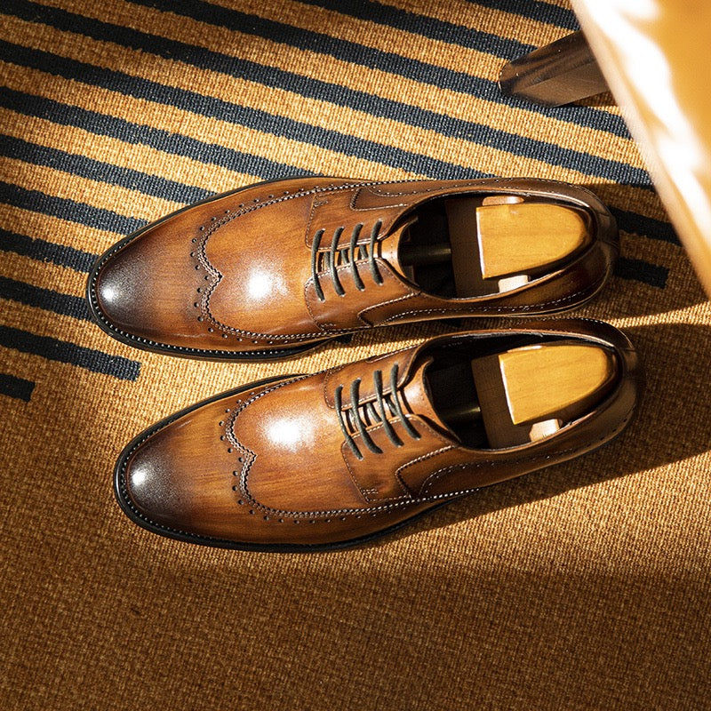 Wingtip Brogue Derby Shoes Y101105