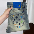 Vintage Fade Multi-Tone Floral Embroidery Jeans E260945