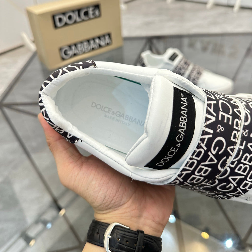 Men's Logo Strap Velcro Low Top Sneakers JN081107