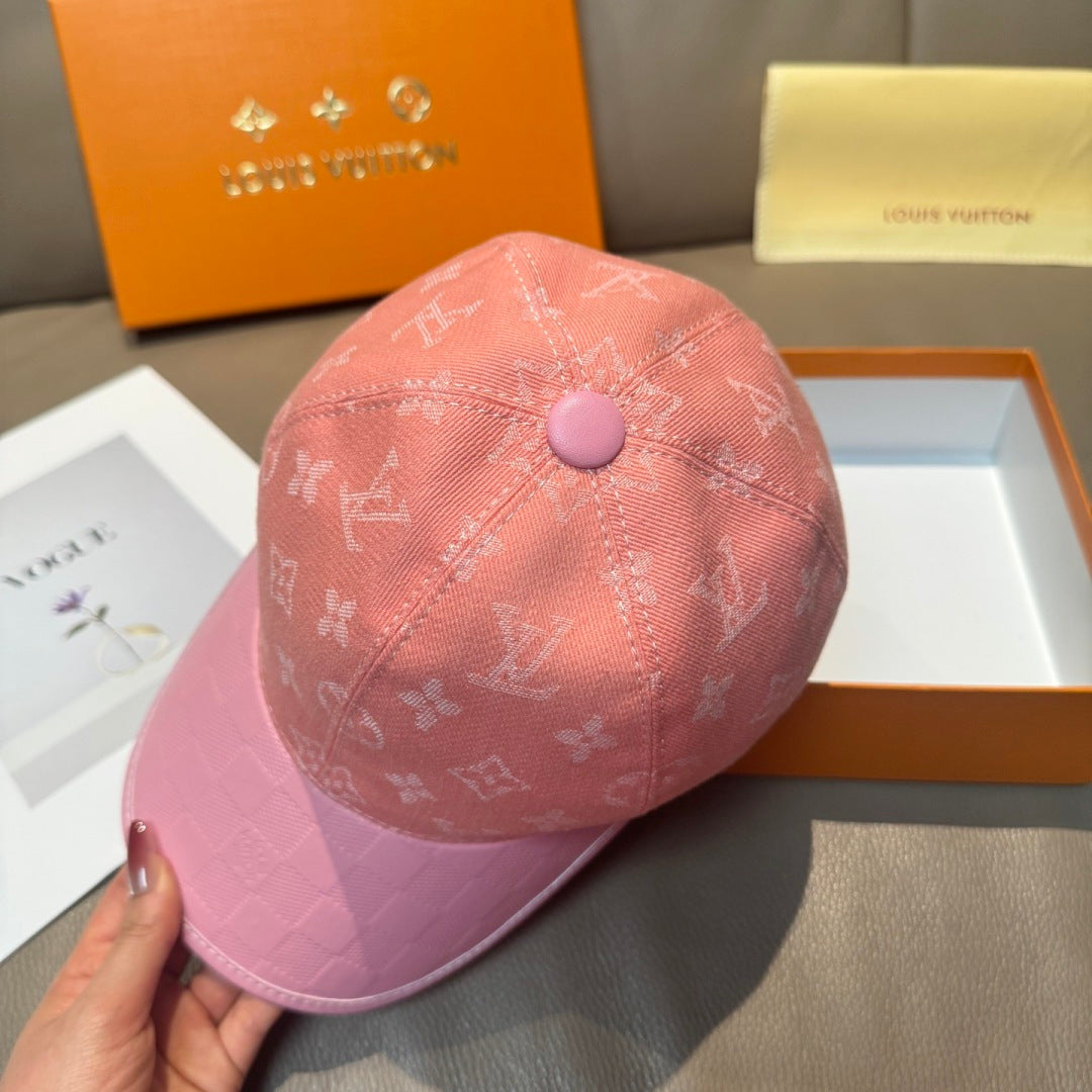Denim Monogram Print Baseball Cap G103015