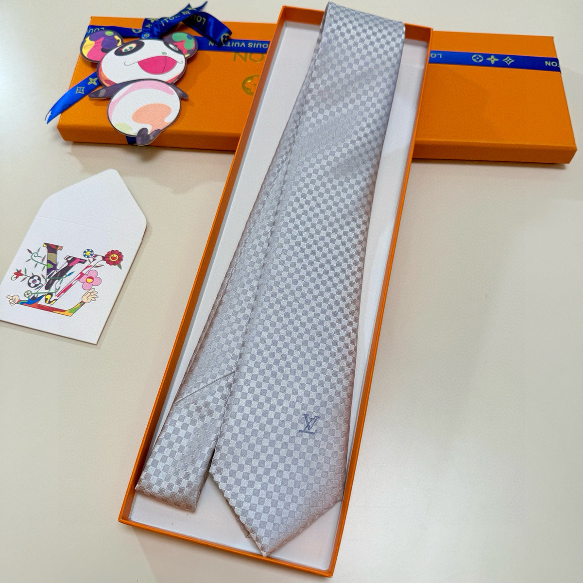 Men's Check Jacquard Necktie E2081009