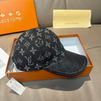 Denim Monogram Print Baseball Cap G103015
