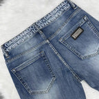 Men Light Faded Blue Wash Jeans C261030