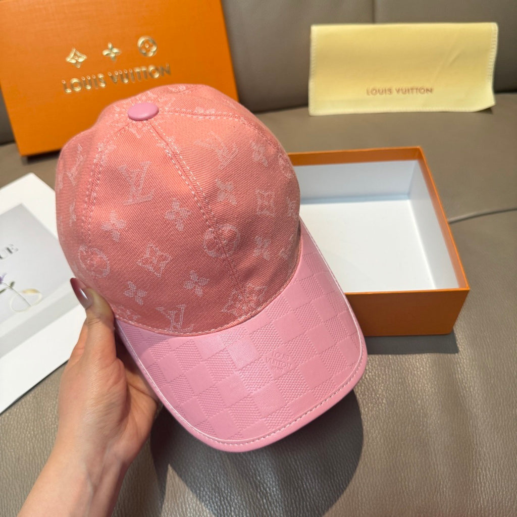 Denim Monogram Print Baseball Cap G103015