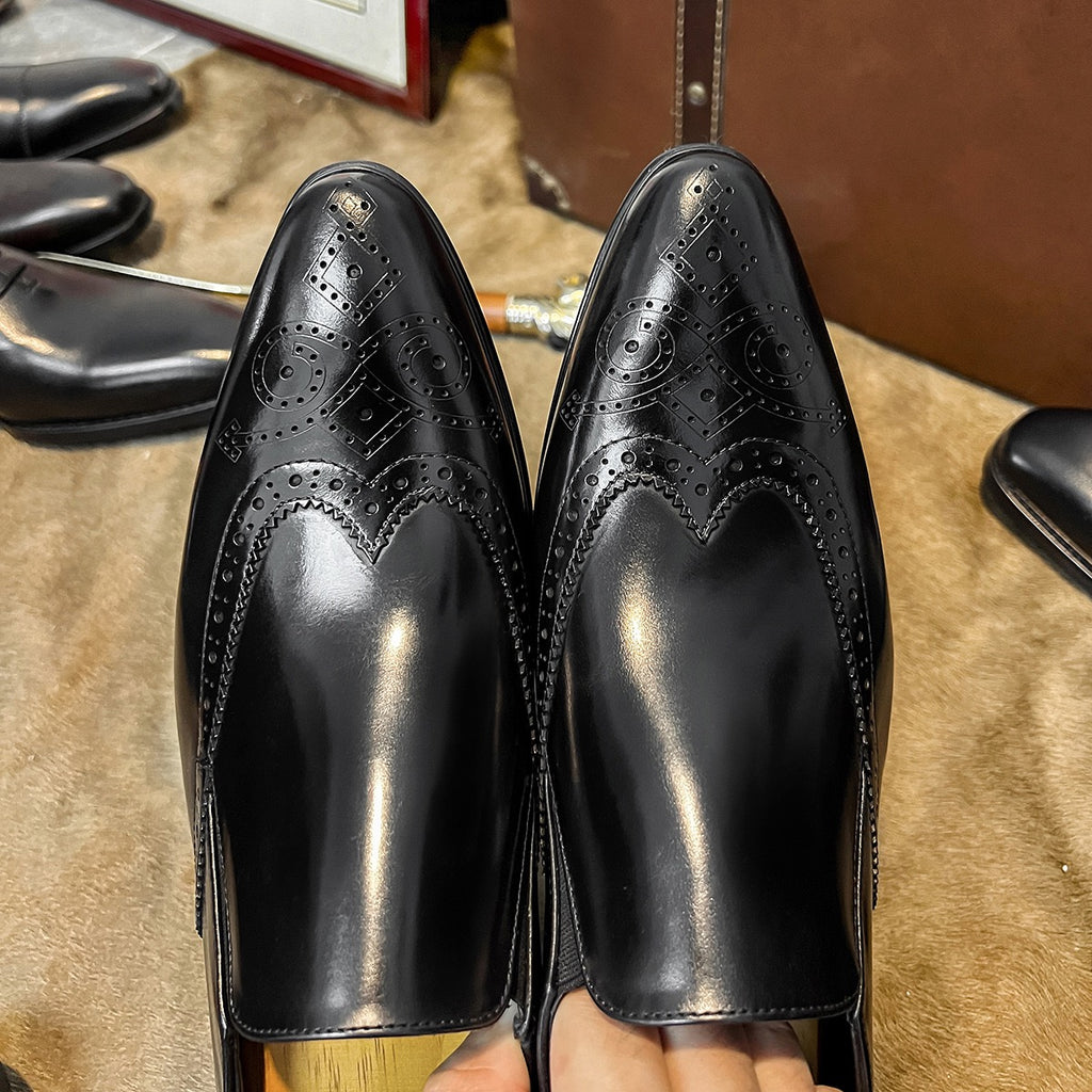 Wingtip Brogue Slip-On Loafers P050507