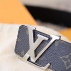 Checkered & Vintage Print Metal Buckle Belt E020802