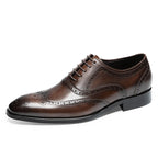 Wingtip Brogue Oxford Shoes Lace-Up Formal Dress Shoes Y101152