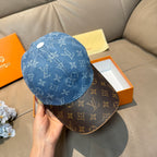Denim Monogram Print Baseball Cap G103016