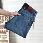 Embroidered Logo Straight Fit Denim Jeans NE210201