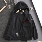 Hooded Zip Up Windbreaker Jacket U310521