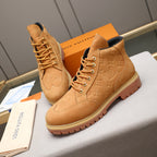 Men's Debossed Monogram High Top Work Boots NE190120