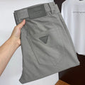 Triangle Leather Patch Back Pocket Trousers L260629