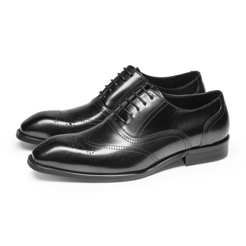 Wingtip Brogue Oxford Shoes Lace-Up Formal Dress Shoes Y101114