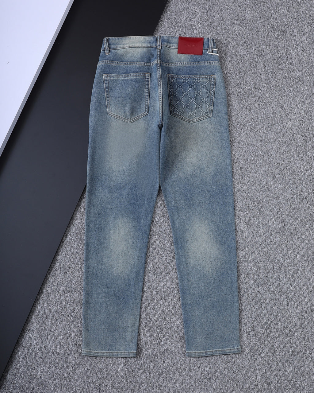 Vintage Embossed Monogram Slim Denim V260843