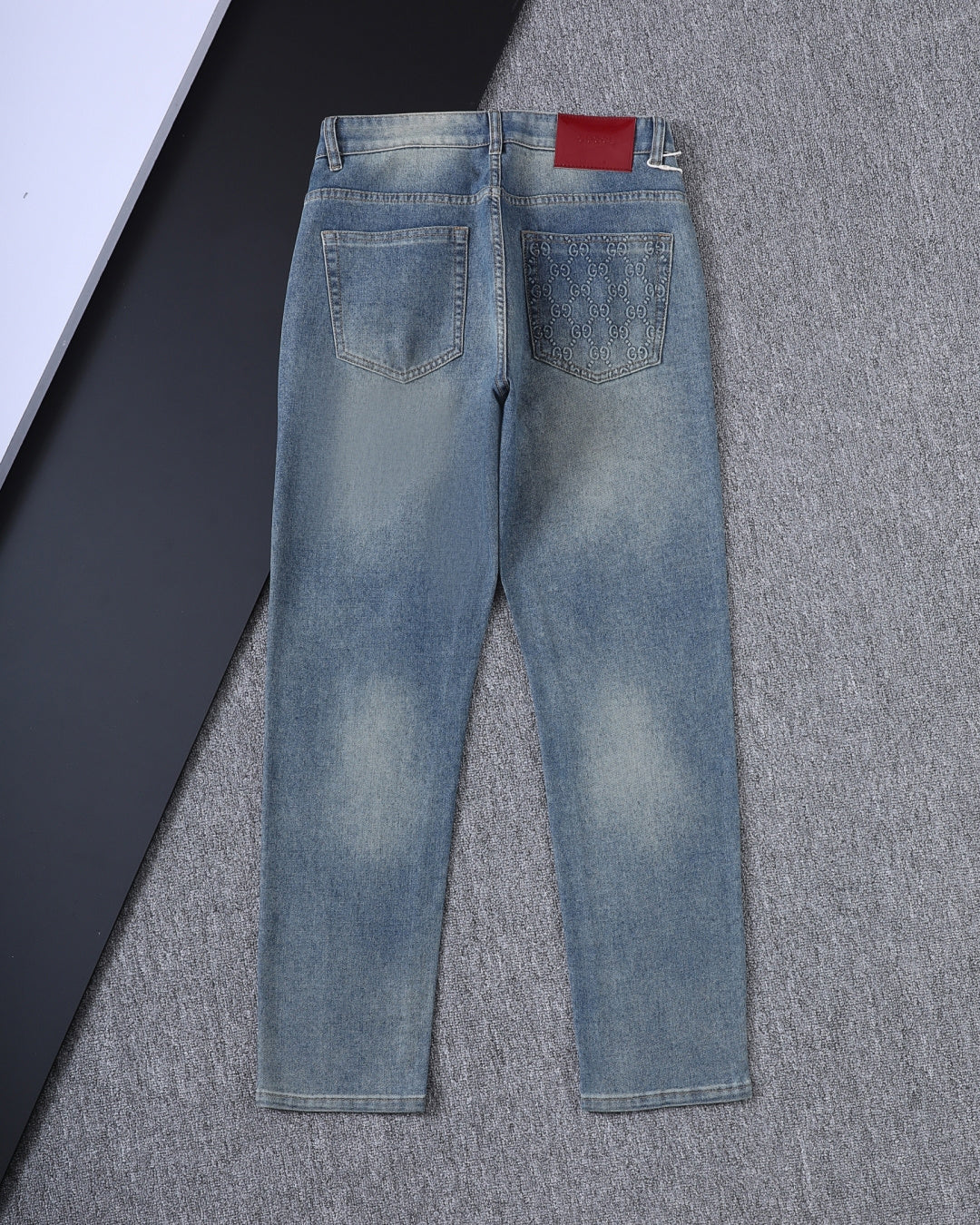 Vintage Embossed Monogram Slim Denim V260843