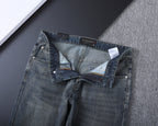 Vintage Key Artwork Print Slim Denim V260833