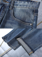Heritage Triangle Logo Slim Fit Denim E260919