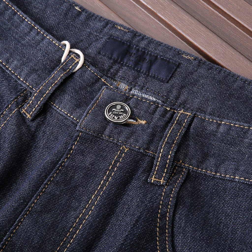 Dark Indigo Triangle Patch Jeans E260934
