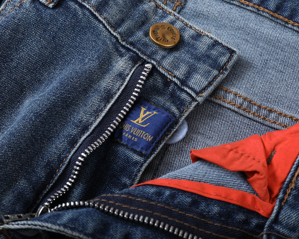Vintage Fade Large Monogram Graphic Jeans V260840