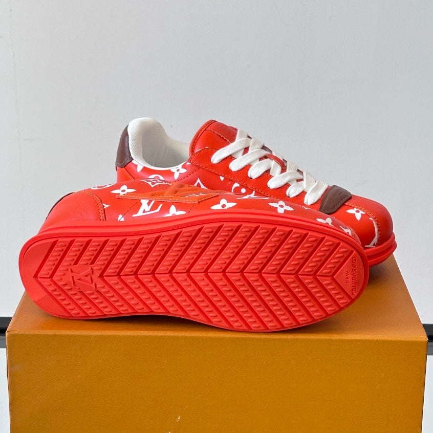 Allover Printed Lace-Up Low Top Platform Sneakers S283420