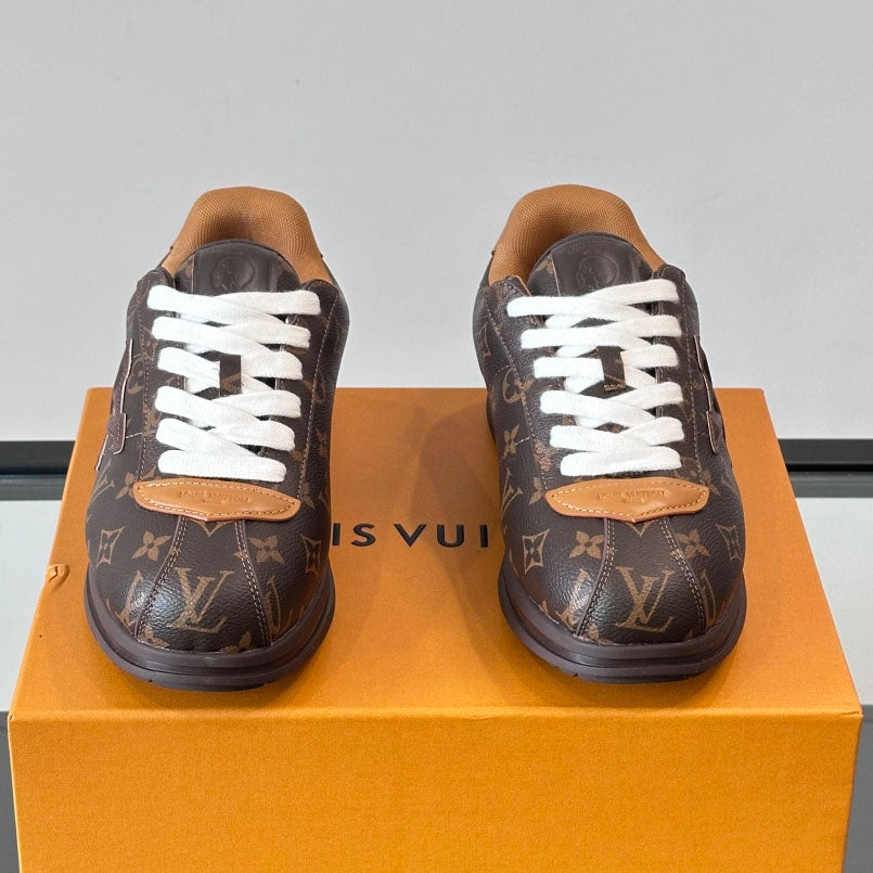Allover Printed Lace-Up Low Top Platform Sneakers S283420