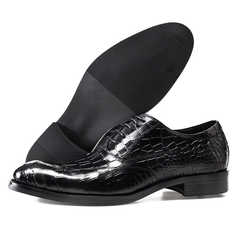 Men's Croc Embossed Oxford Dress Shoes P050512