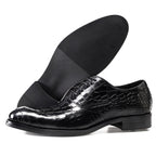 Men's Croc Embossed Oxford Dress Shoes P050512