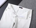 Clean White Denim With Triangle Badge V260831