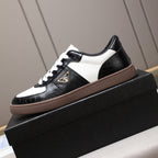 Croc Embossed Patchwork Triangle Logo Low Top Sneakers S283409