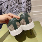 Allover Print Web Stripe Low Top Lace-Up Sneaker S283427