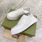 Embossed Pattern Lace-Up Thick Sole Casual Sneakers S283413