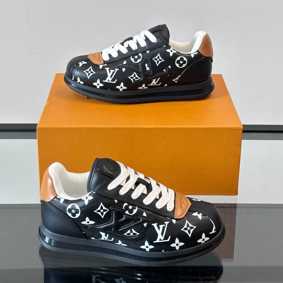 Allover Printed Lace-Up Low Top Platform Sneakers S283420