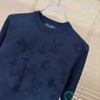 New Crew Neck Mixed Jacquard Knit Pullover Sweater GN380102