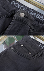 Dark Wash Grey Multi-Style Embroidery Denim Jeans L260604
