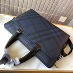Classic Plaid Print Handheld Business Briefcase B101011