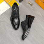 Men's Polished Panel Plaid Oxford Shoes NE190127