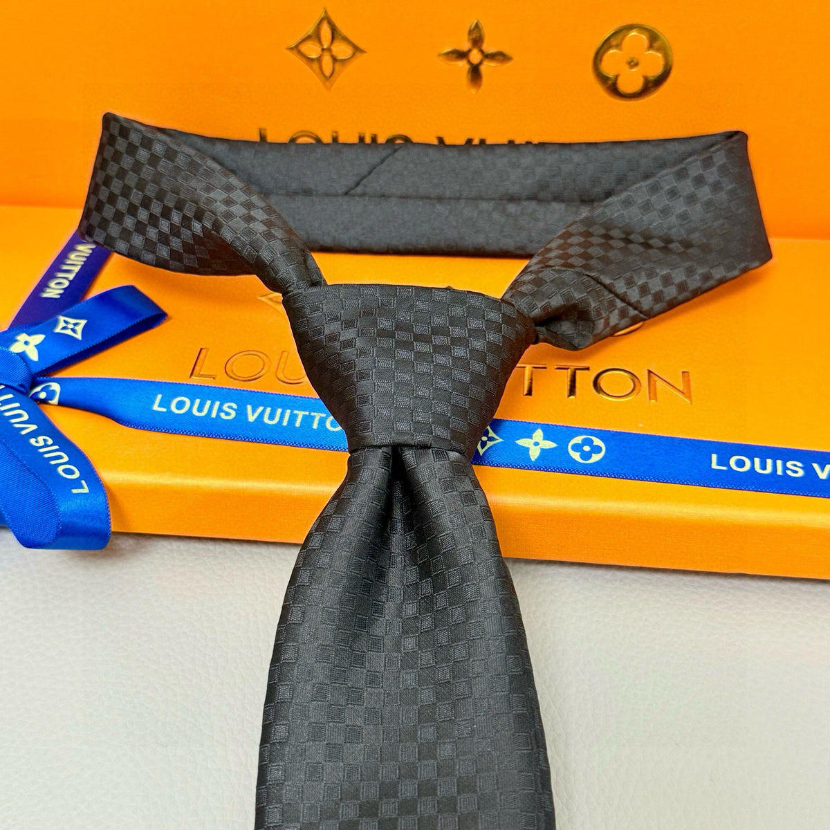 Men's Check Jacquard Necktie E2081009