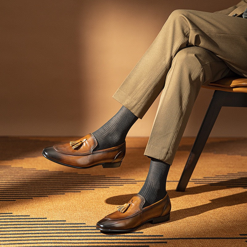 Tassel Loafers Slip-On Formal Dress Shoes Y101111