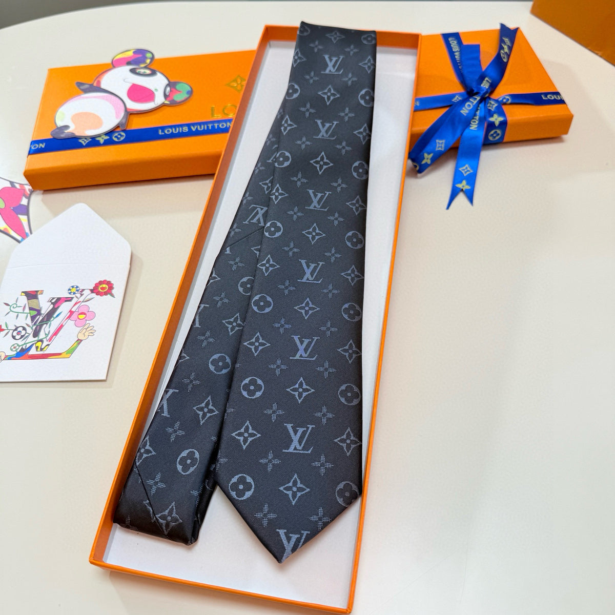 Men's Four-Point Floral Jacquard Necktie E2081010