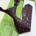 Men's Diamond Grid Jacquard Necktie E2081008