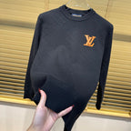 New Crew Neck Diamond Arrangement Jacquard Knit Sweater GN380104
