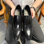 Wingtip Brogue Slip-On Loafers P050507