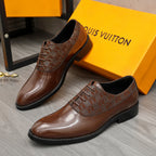 Men's Polished Panel Plaid Oxford Shoes NE190127