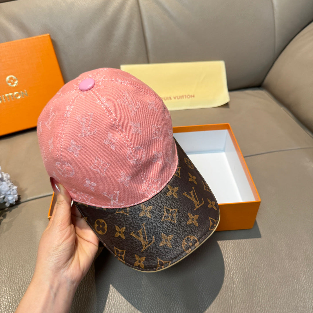 Denim Monogram Print Baseball Cap G103016