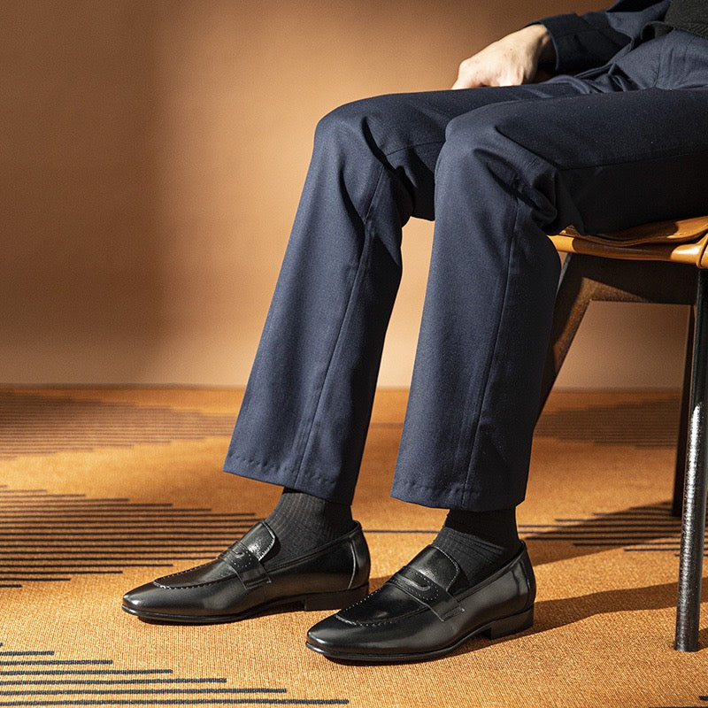 Penny Loafers Polished Slip-On Formal Dress Shoes Y101131