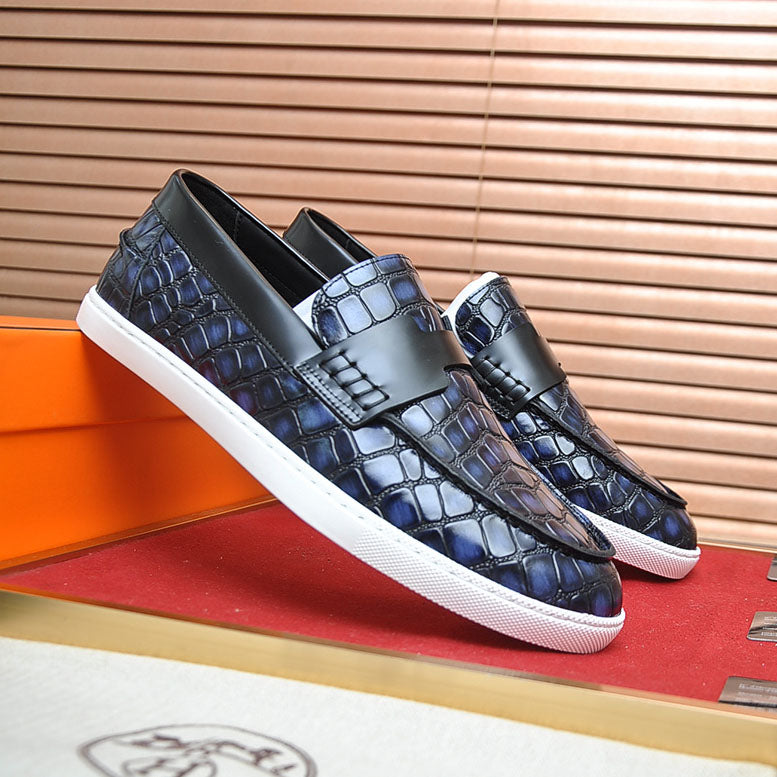 Croc Embossed Casual Loafer NE190136